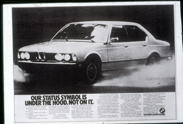 The First BMW Print Advertisement